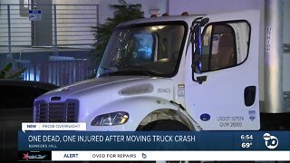 1 dead in crash involving moving truck