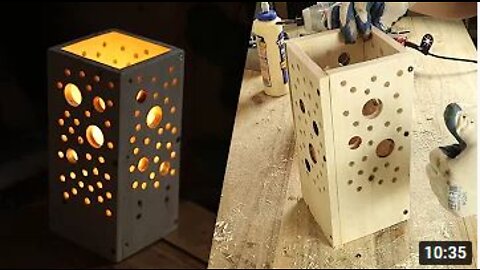 Creative Ideas Woodworking || DIY Desk Lamp || Edison Light Bulb || New Trick in 2022