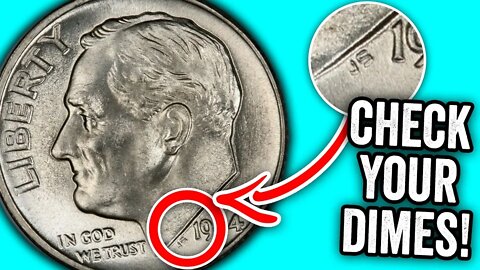 RARE DIME NO "JS" INITIALS - 1954 ROOSEVELT DIME WORTH MONEY