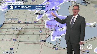 Slick roads possible Wed. morning