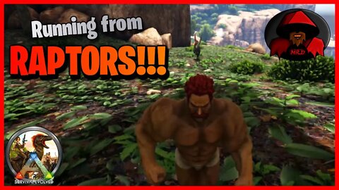 Ark #Shorts - Running from Raptors! | Ark Survival Evolved PS4 - HE PUSHED ME DOWN & RAN!!! Cheater.