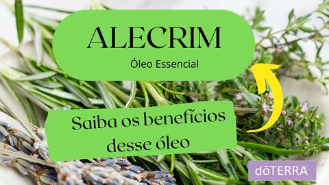 ROSEMARY OU ALECRIM - O óleo essencial dōTERRA, essentials oils rosemary