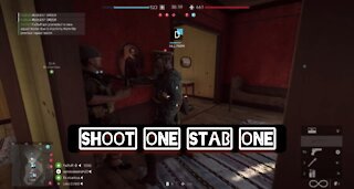 shoot one, stab one — Battlefield 5