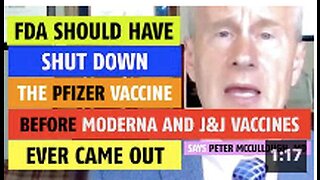 FDA should have shut down Pfizer vaccine before Moderna and J&J vaccine came out