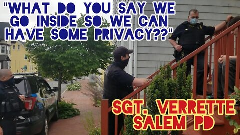 Salem PD Puts Man In Distress. Tries To Enter His Home. I Inform Man Of Rights. He denies Them Entry
