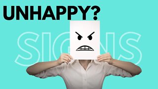 SIGNS you are UNHAPPY at your CURRENT Job