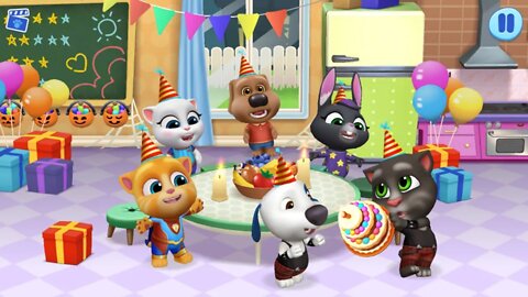 Happy Birthday tom talking Frightened Friends - Talking Tom Shorts