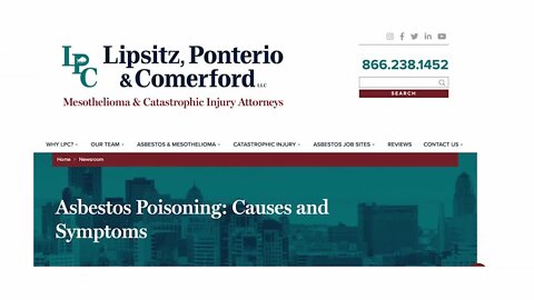 Lipsitz, Ponterio & Comerford, LLC – Mesothelioma and Cosmetic Talc Exposure, Environmental Exposure and Treatment Options