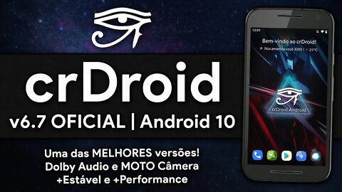 crDroid Android v6.7 | Android 10.0 Q | Desbloqueio Facial, DVR do ANDROID 11 e MUITAS NOVIDADES!