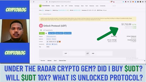 Under The Radar Crypto Gem? Did I Buy $UDT? Will $UDT 10X? What Is Unlocked Protocol?