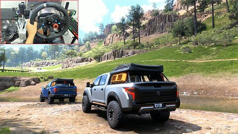 Ultimate Off-Road Battle! Nissan Titan vs Ford F150 Raptor | Forza Horizon 5 Adventures