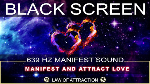 🌙 Manifest Love And Attract Love While You Sleep ⎮ Black Screen Sleep Music