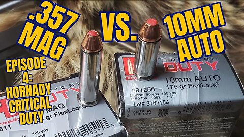 10mm vs. .357 Magnum Hornady Critical Defense