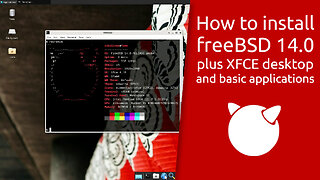 How to install freeBSD 14.0 plus XFCE desktop and basic applications