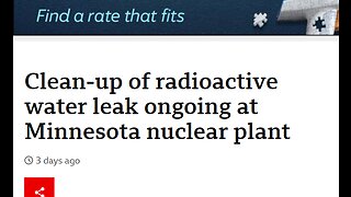400,000 GALLONS OF RADIOACTIVE WATER LEAKED FROM MINNESOTA NUKE PLANT - IN NOV 2022