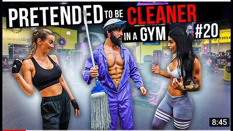 CRAZY CLEANER surprise GIRLS in a GYM prank Aesthetics in public reactions #Anatoly #Gym #Fitness