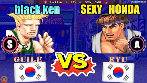 Street Fighter II': Champion Edition (black ken Vs. SEXY_HONDA) [South Korea Vs. South Korea]
