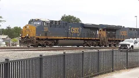 CSX M368 Manifest Mixed Freight Train from Fostoria, Ohio July 26, 2022