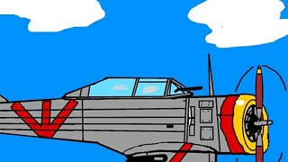 Scribble It!: Free Draw Of A KI-27 Nakajima Type 97 Featuring Campbell the Toast [Khalkin Gol #1]