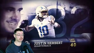 Rugby Player Reacts to JUSTIN HERBERT (QB, Chargers) #32 The Top 100 NFL Players of 2023