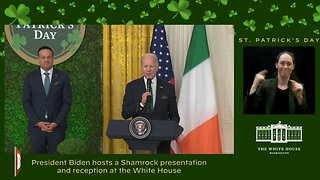 LIVE: President Biden Hosting the Shamrock Presentation...