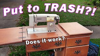 Trash Sewing Machine!! Or is it?