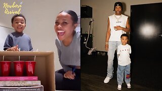 Lil Baby & Jayda Cheaves Son Loyal Performs The Drink Challenge For Mommy! 🤮
