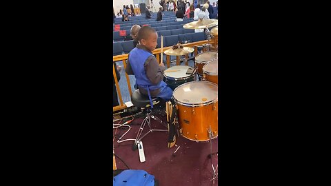 8 year old drummer 🥁 Priscilla Reliford #drummer