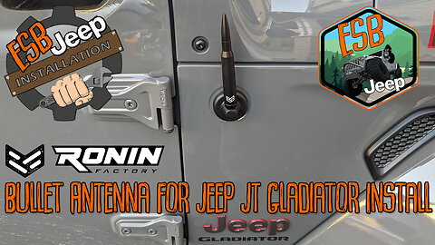 Ronin Bullet Antenna for Jeep JT Gladiator install