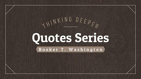 Quotes - Booker T Washington