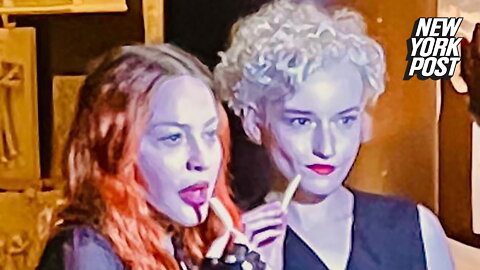 Madonna makes unfiltered appearance with actress Julia Garner in NYC