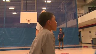 The Denver Police Department hosts basketball clinic for kids to help bridge gap with community