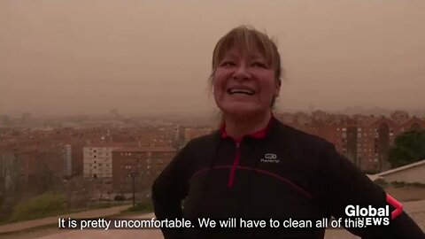 Storm Celia : Sahara dust storm blows across Spain, taints sky orange