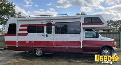 1998 - 27' Lazy Daze 26.5 RB Ford Super Duty E-350 Motorhome Bus with Bathroom for Sale in Alabama!