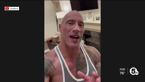 Dwayne 'The Rock' Johnson posts message of support for Parma PACT students