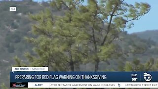 Preparations underway for Red Flag warning on Thanksgiving