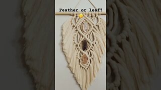 Tomorrow this lovely macrame feather/leaf wall hanging pattern will be up- what do you call it? 🪶🍃