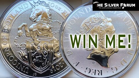 Win 10 Ounces Of Queen's Beast Silver!