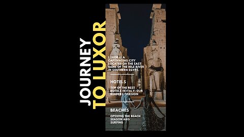 Luxor City - Explore the beauty of #Luxor- famous tourist destination| #travel and attractions guide