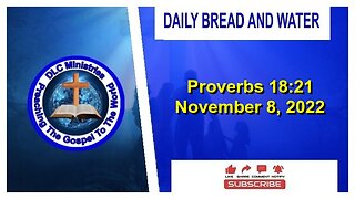 Daily Bread And Water (Proverbs 18:21)
