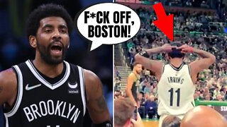 Kyrie Irving Gives Middle Finger To Boston Celtics Fans, DOUBLE DOWN On Trash Talk!