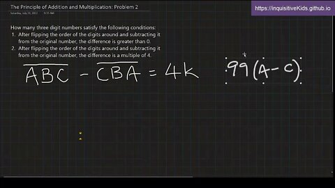 Principle Of Addition and Multiplication: Problem 2