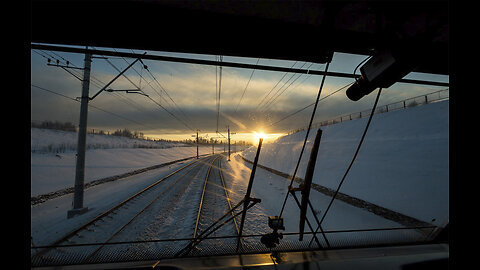 Here’s how a train conductors’ view looks at night