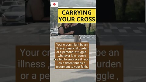 Carrying Your Cross: Finding Strength in Faith During Tough Times | Inspirational #shorts