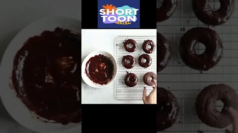 How To Make Double Chocolate Donut - Double Chocolate Donut Recipe - #shorts