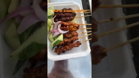 Delicious Keto Satay (Barbecue meat)