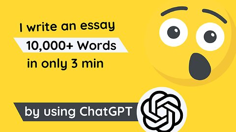 how to use chat gpt to write an essay in 3 minutes | ChatGPT tutorials