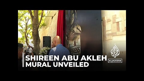 Shireen Abu Akleh memorial mural unveiled in Bethlehem