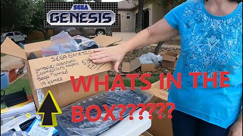 Dude hits a garage sale and finds vintage Sega Genesis game console!!