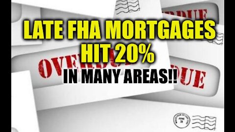 LATE FHA MORTGAGES HIT 20% IN MANY AREAS, HOUSING MARKET PROPPED-UP, ECONOMY IS A DEBT ILLUSION